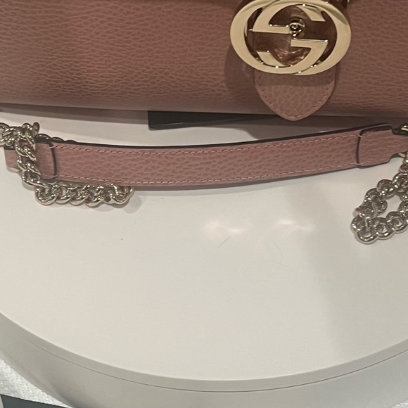 Drawing 2/1/24 at my Live show! NEW Pink Gucci Interlock Calfskin Large - Picture 11 of 11